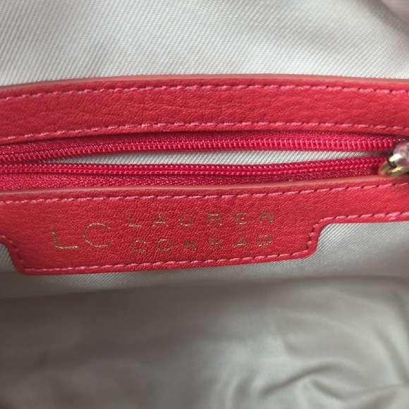 Lauren Conrad LC Mini Satchel Crossbody – Red – NWT - Picture 7 of 15